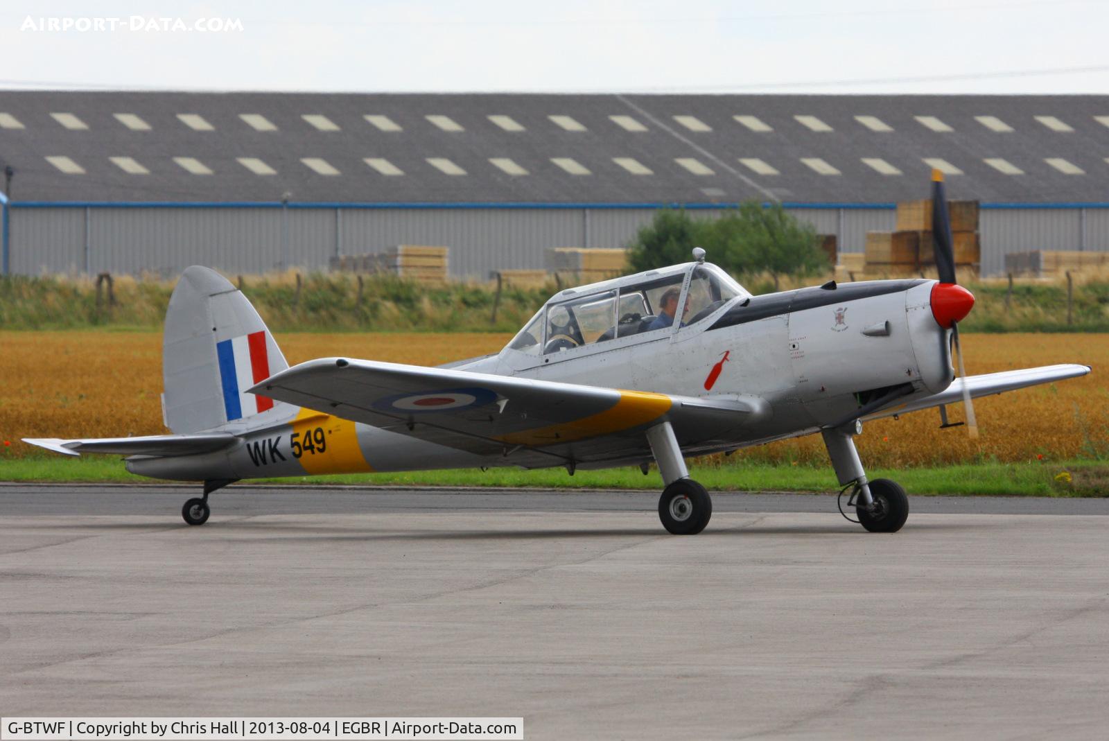 G-BTWF, 1951 De Havilland DHC-1 Chipmunk T.10 C/N C1/0564, at Breighton's Summer Fly-in