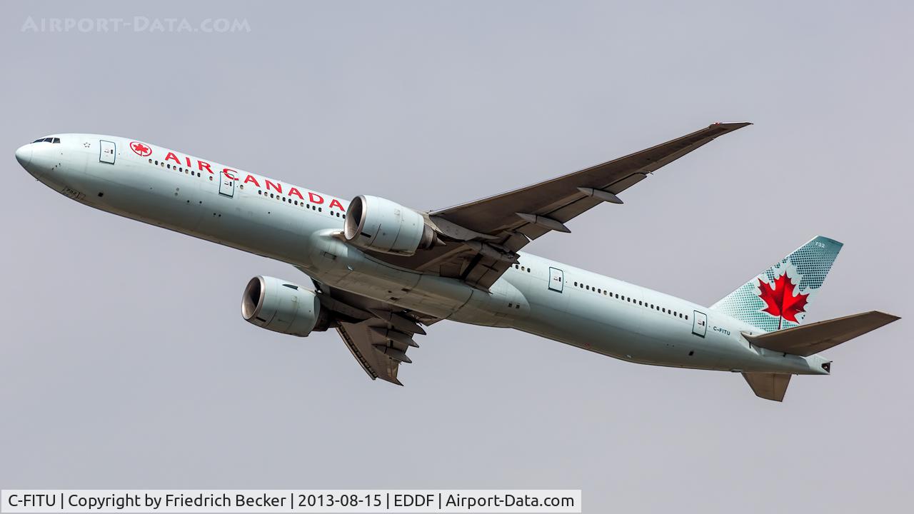 C-FITU, 2007 Boeing 777-333/ER C/N 35254, departure from Frankfurt