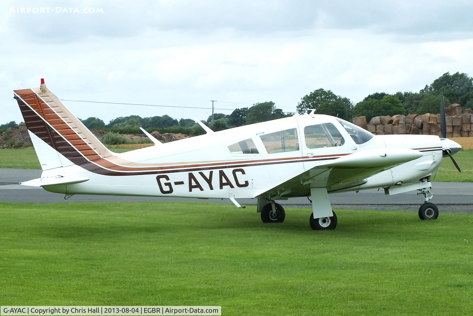 G-AYAC, 1969 Piper PA-28R-200 Cherokee Arrow C/N 28R-35606, at Breighton's Summer Fly-in