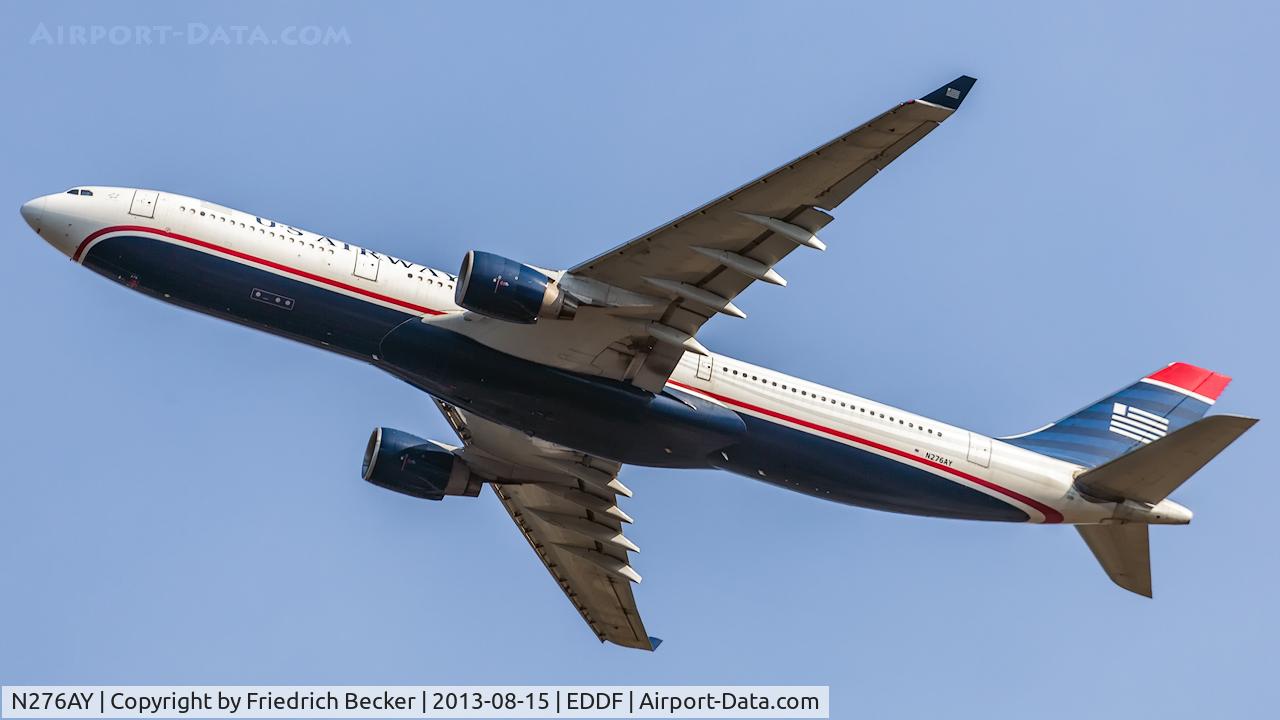 N276AY, 2000 Airbus A330-323 C/N 375, departure from Frankfurt