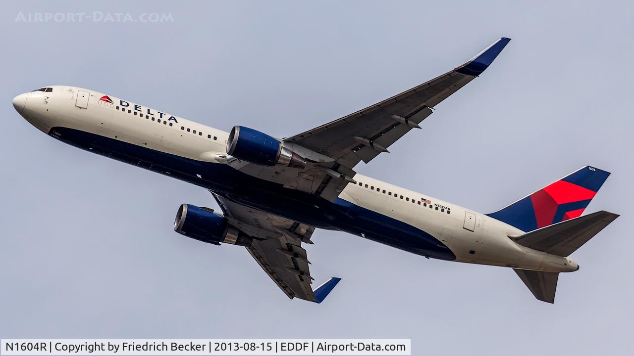 N1604R, 1999 Boeing 767-332 C/N 30180, departure from Frankfurt