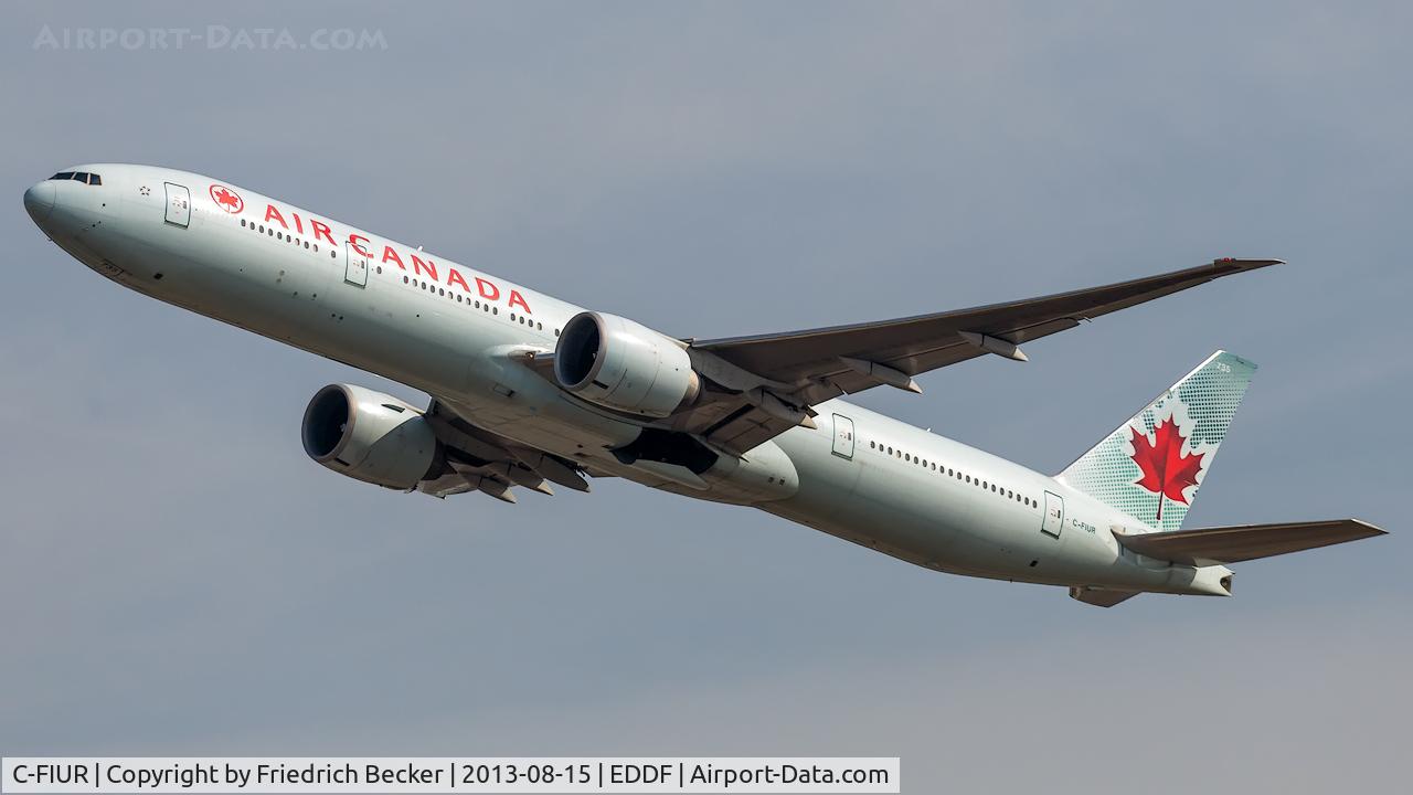 C-FIUR, 2007 Boeing 777-333/ER C/N 35242, departure from Frankfurt