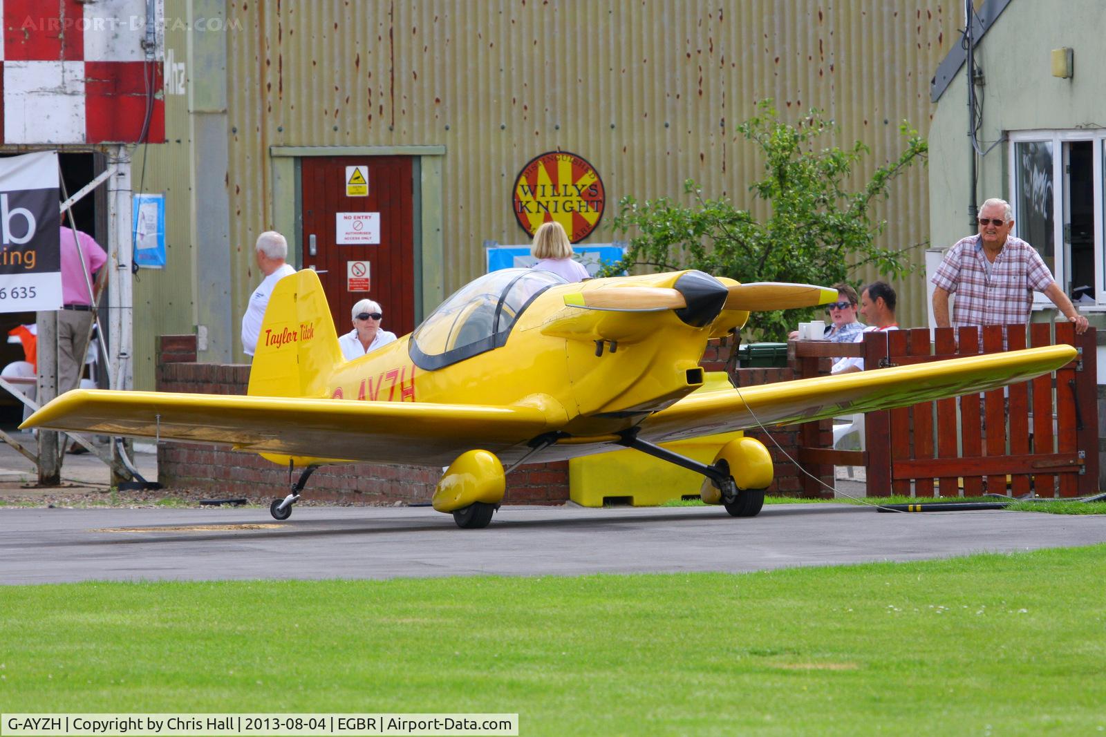 G-AYZH, 2007 Taylor JT-2 Titch C/N PFA 060-1316, at Breighton's Summer Fly-in