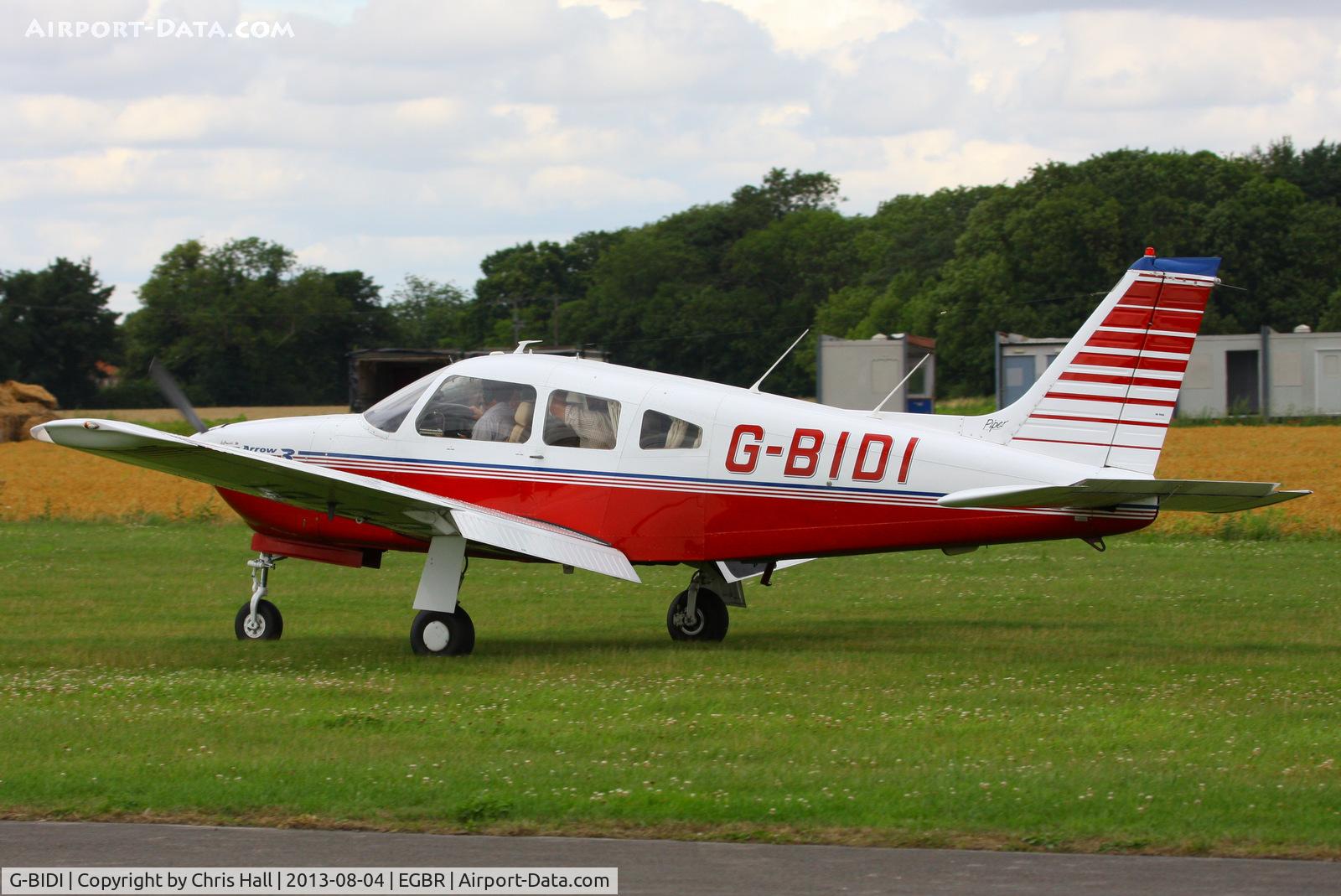G-BIDI, 1978 Piper PA-28R-201 Cherokee Arrow III C/N 28R-7837135, at Breighton's Summer Fly-in