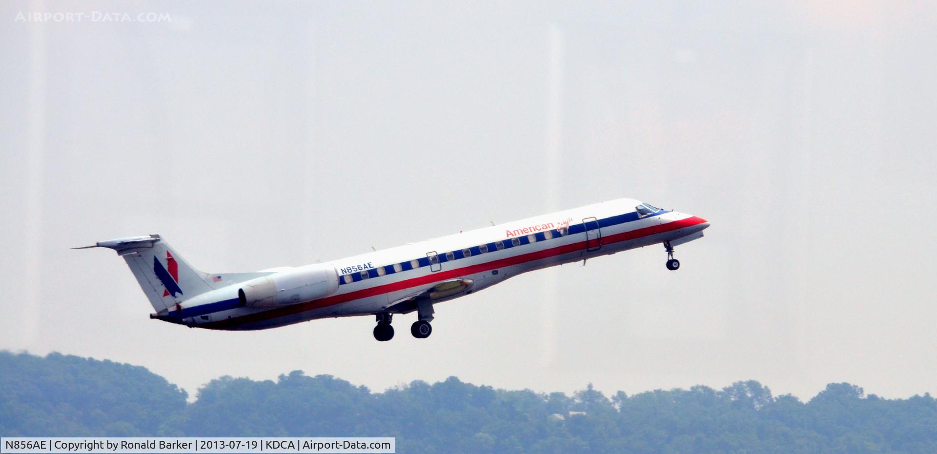 N856AE, 2003 Embraer ERJ-140LR (EMB-135KL) C/N 145748, Departure DCA
