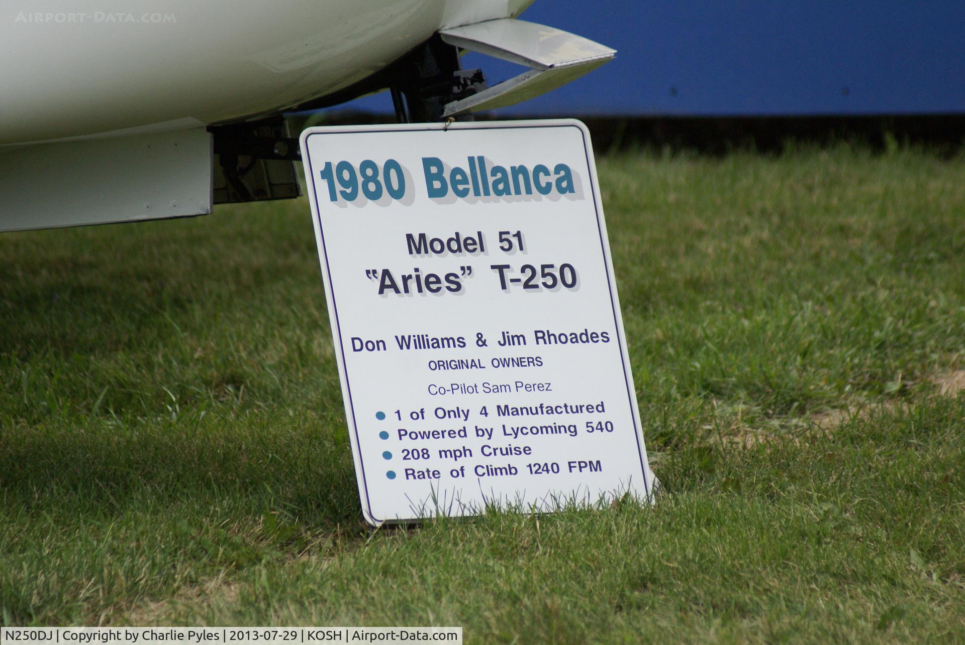 N250DJ, 1980 Bellanca 51 C/N 0003-80, I hope those of you who view this picture are able to learn more about this unique aircraft.