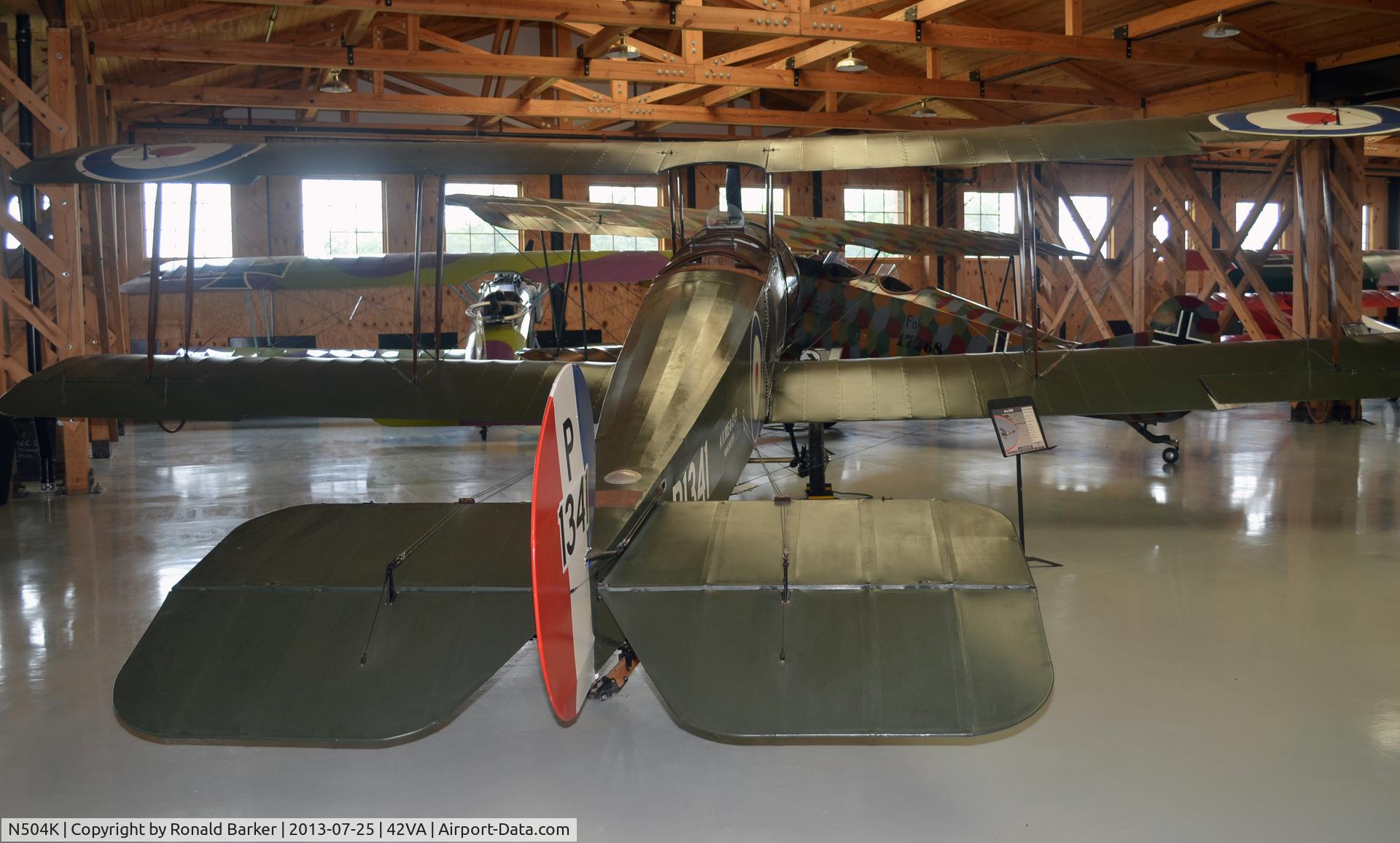 N504K, Avro 504K C/N PSA-001, Military Aviation Museum, Pungo, VA