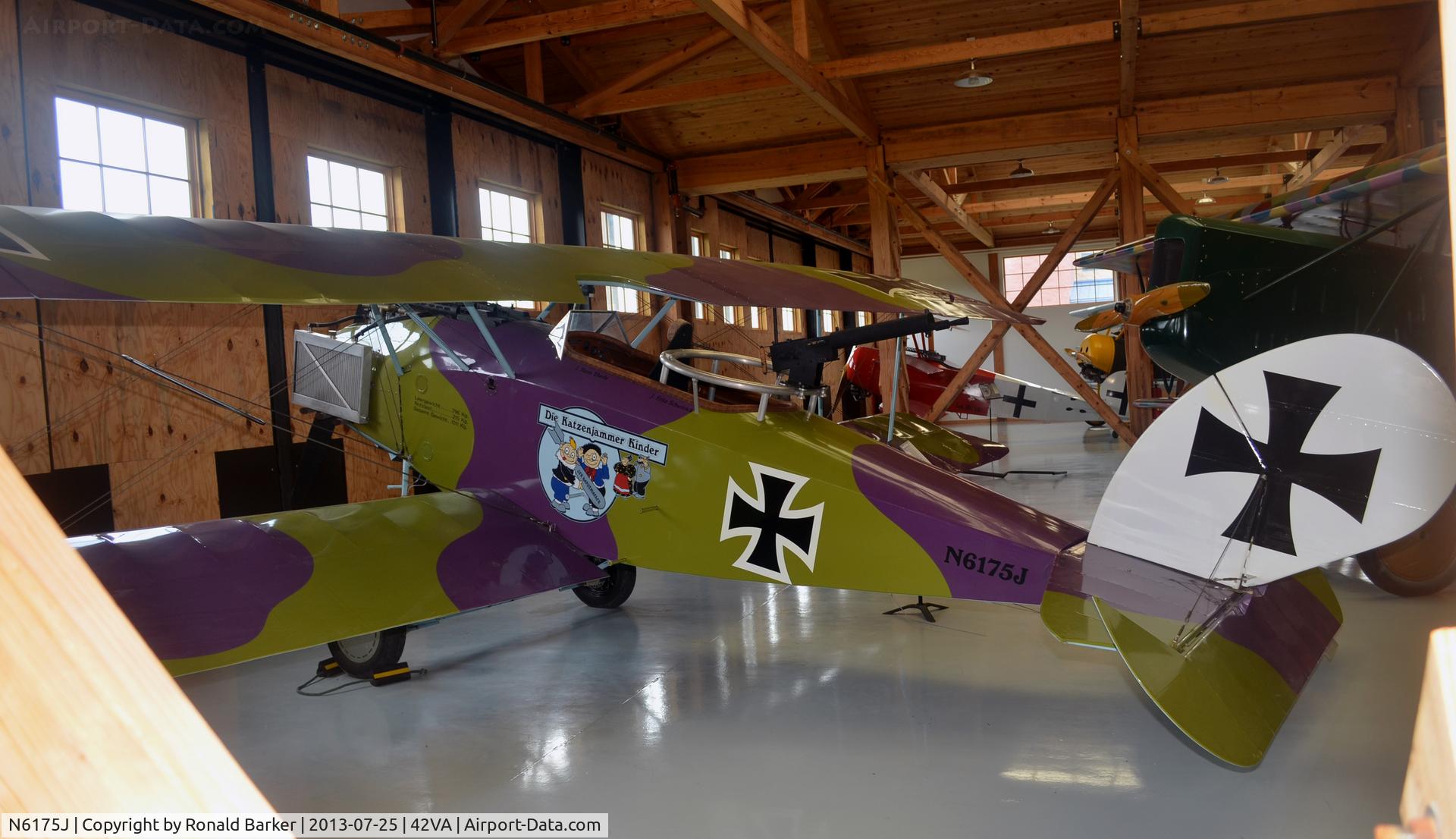 N6175J, 1993 Halberstadt Replica C/N CL-1V, Military Aviation Museum, Pungo, VA