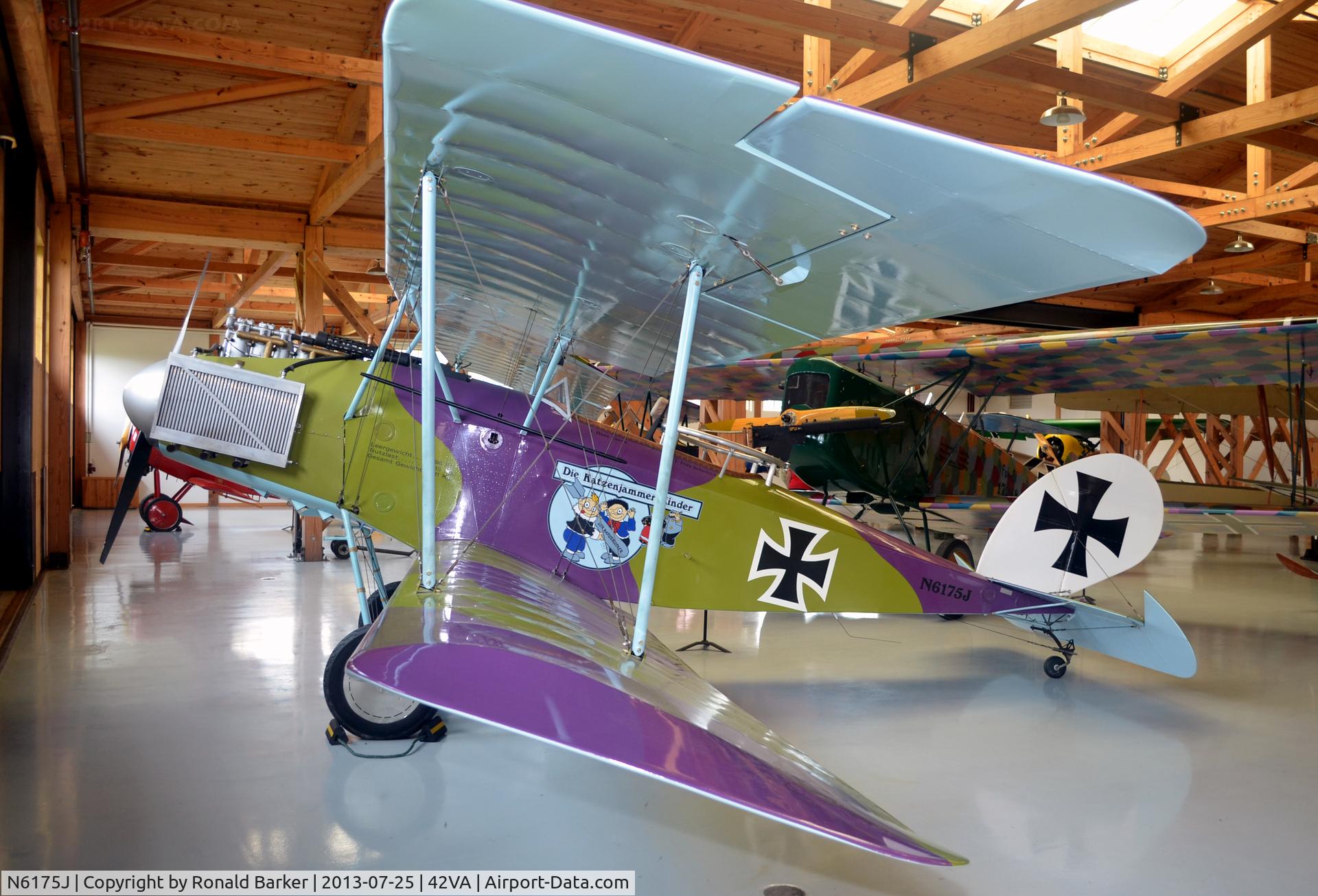 N6175J, 1993 Halberstadt Replica C/N CL-1V, Military Aviation Museum, Pungo, VA