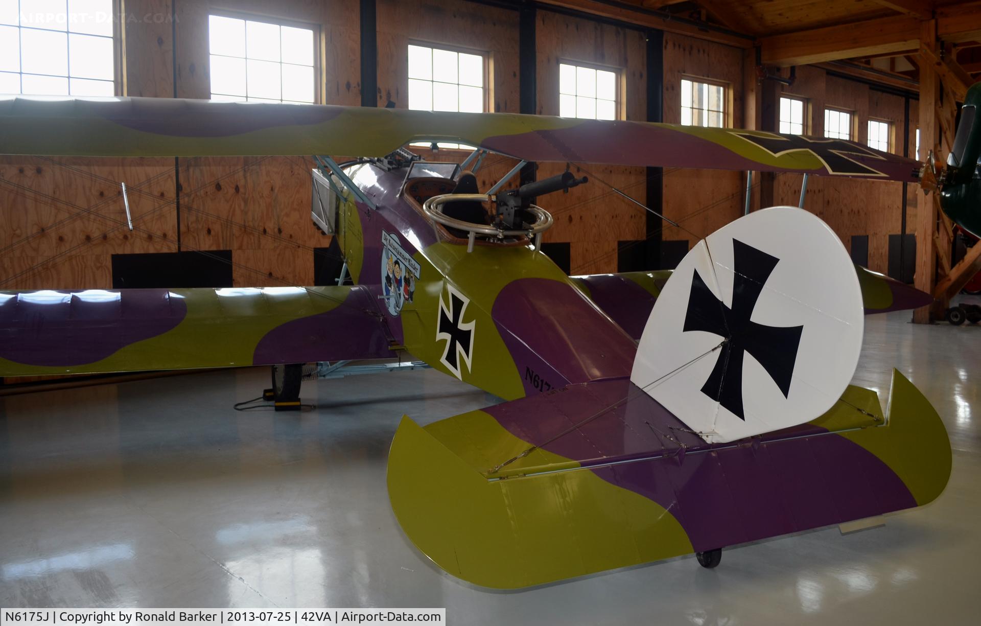 N6175J, 1993 Halberstadt Replica C/N CL-1V, Military Aviation Museum, Pungo, VA