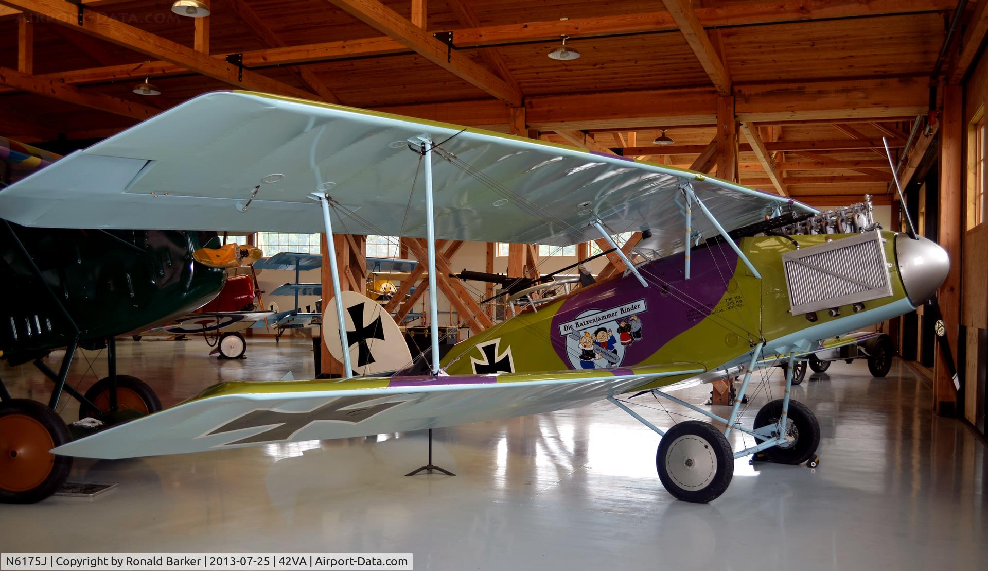 N6175J, 1993 Halberstadt Replica C/N CL-1V, Military Aviation Museum, Pungo, VA