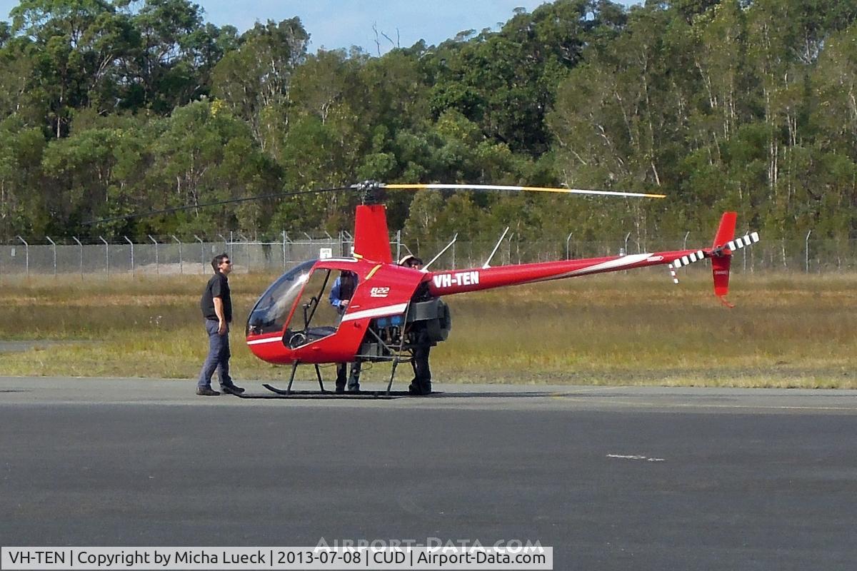 VH-TEN, Robinson R22 Mariner C/N 1259M, At Caloundra