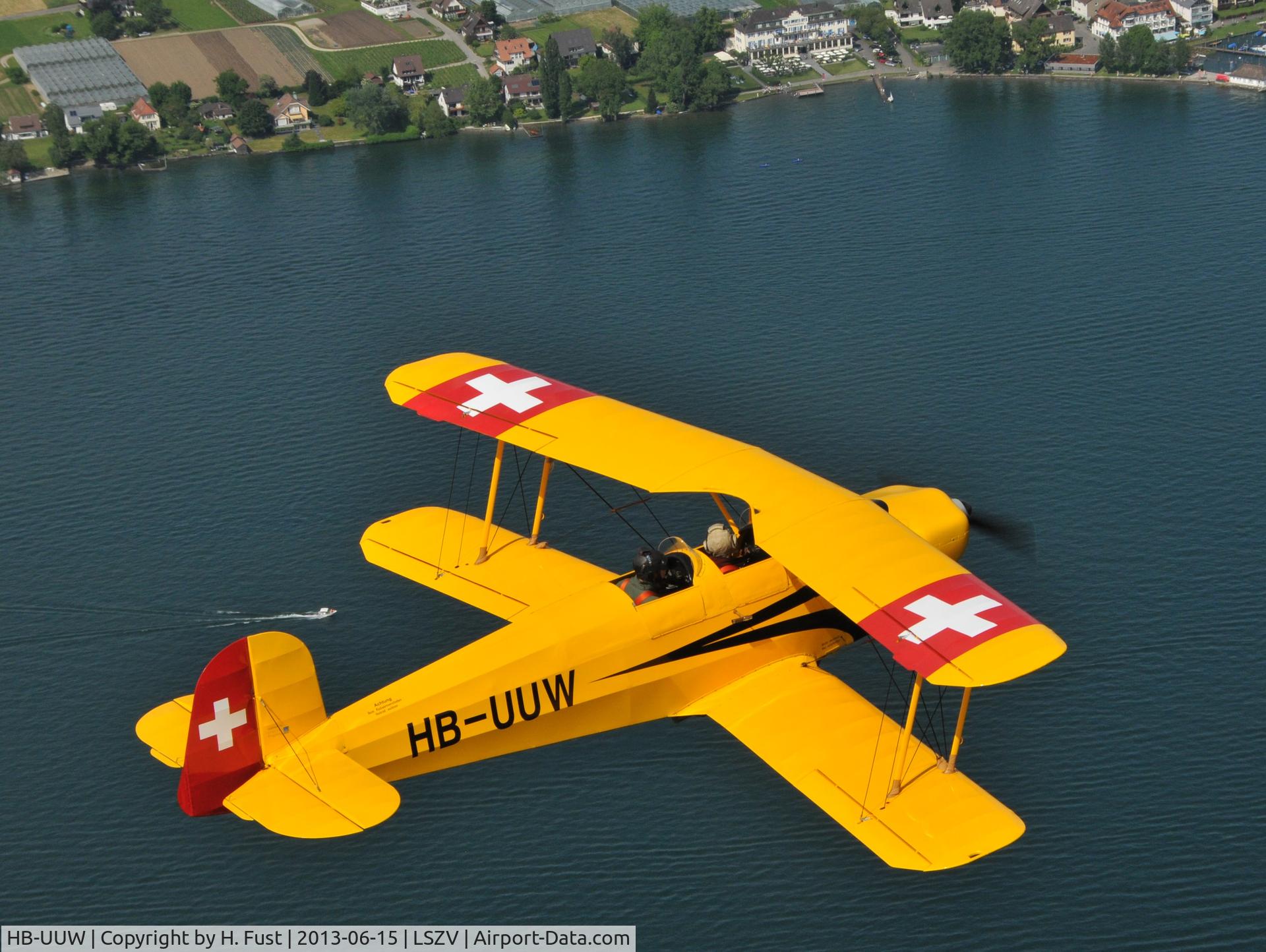 HB-UUW, 1937 Bucker Bu-131APM Jungmann C/N 11, Bücker 131 APM  ex Swiss airforce A-4