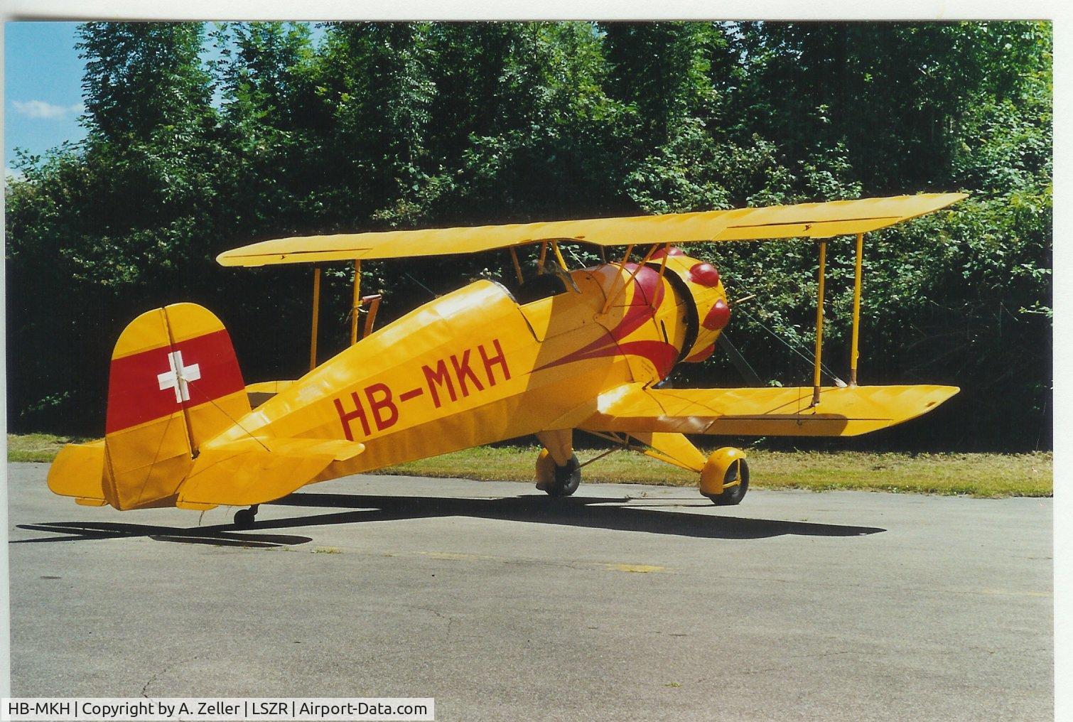 HB-MKH, 1940 Bucker Bu-133C Jungmeister C/N 40, Bücker 133 Jungmeister ex Swiss airforce U-93 with orig Siemens radial engine