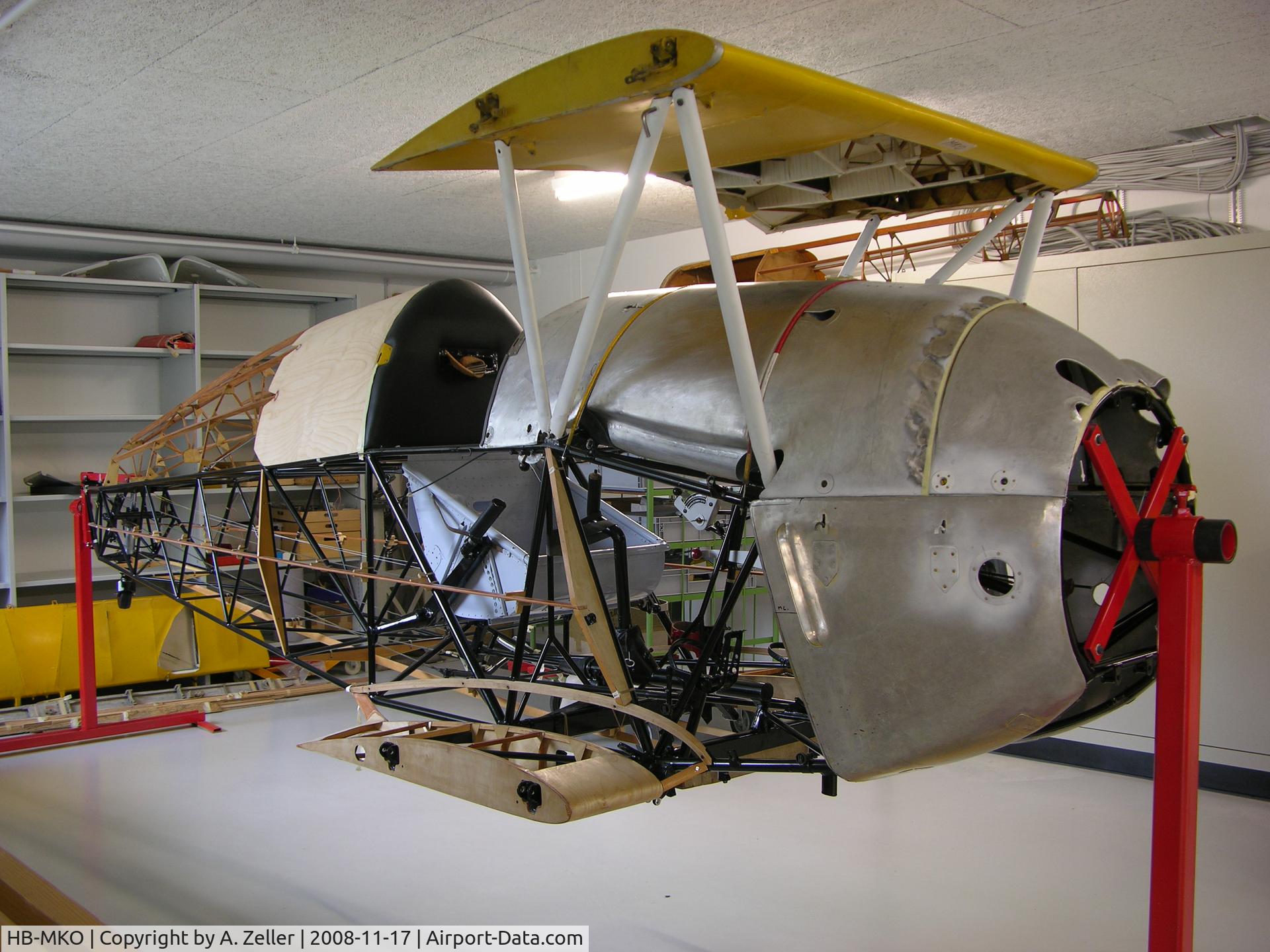 HB-MKO, 1937 Bucker Bu-133C Jungmeister C/N 01, U-93 under restoration