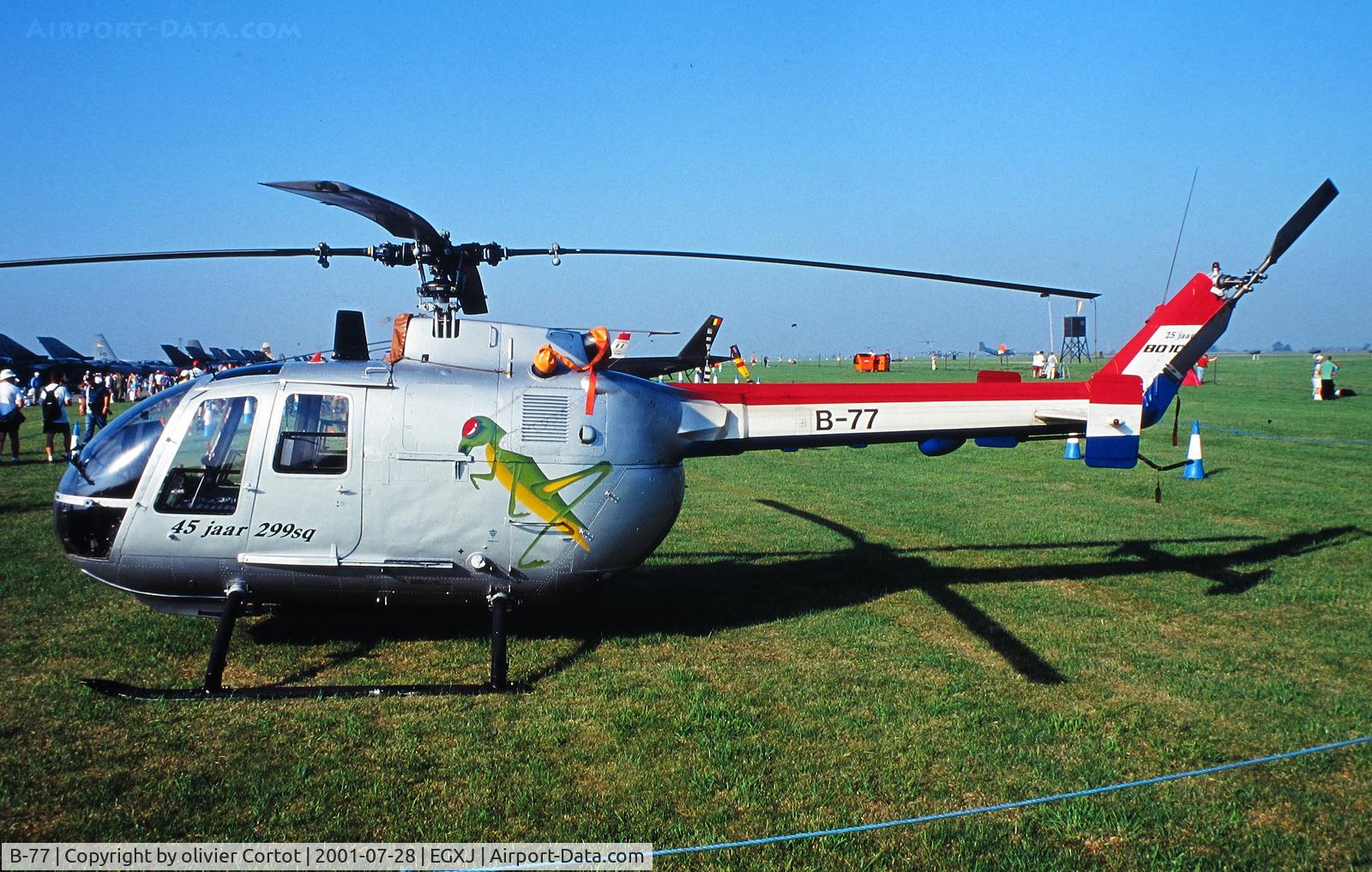 B-77, MBB Bo-105CB C/N S-277, RIAT 2001