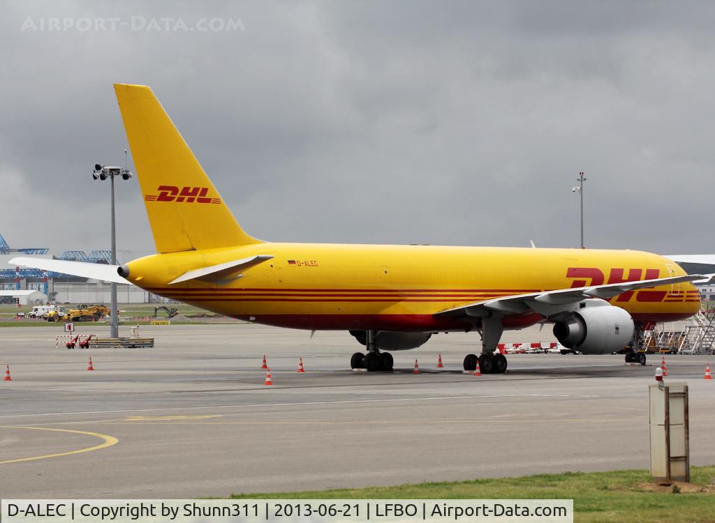 D-ALEC, 1983 Boeing 757-236/SF C/N 22175, Parked at the Cargo apron...