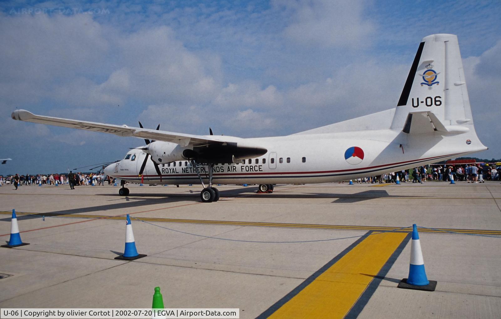 U-06, 1993 Fokker 50 C/N 20287, RIAT 2002
