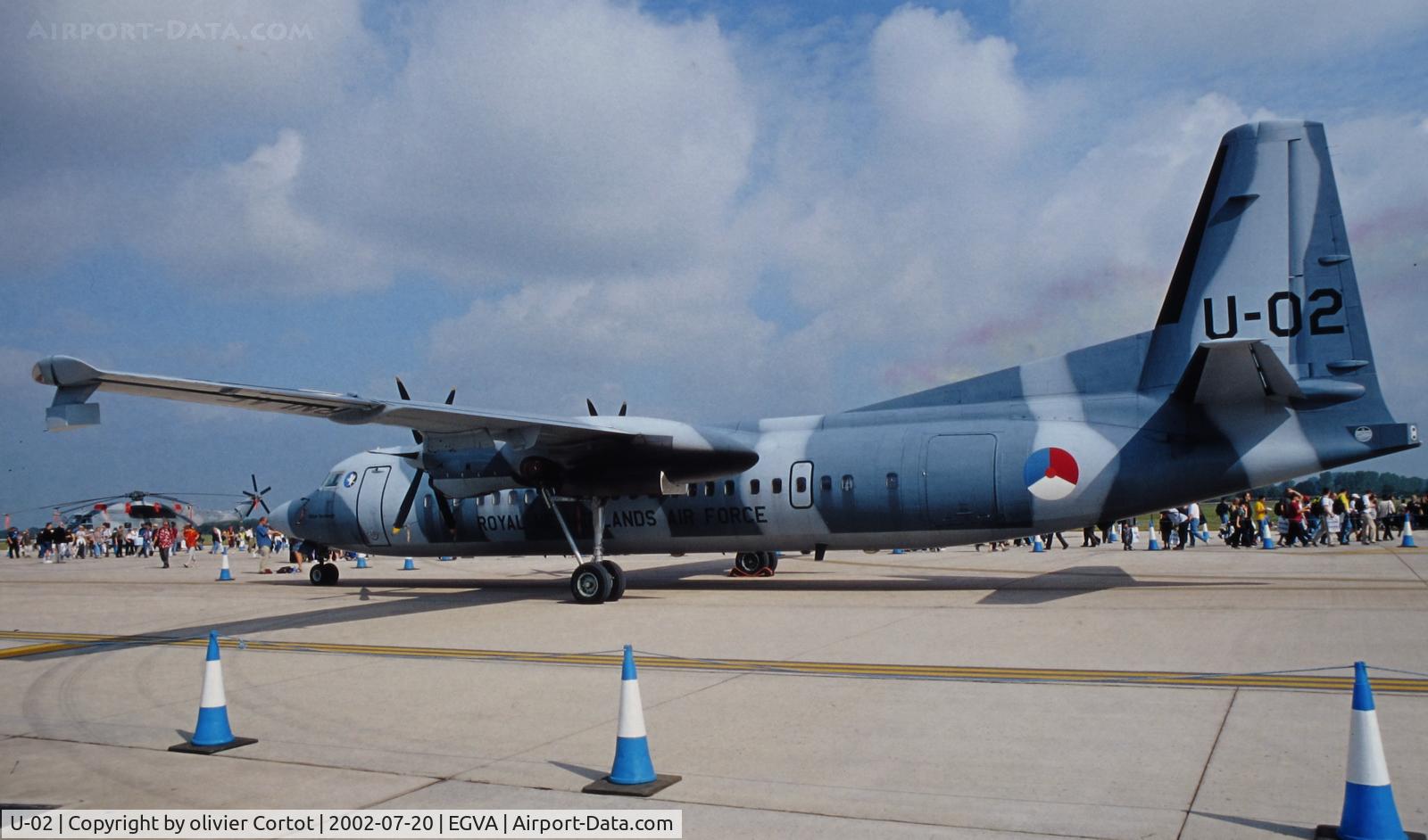 U-02, 1996 Fokker 60UTA-N C/N 20324, RIAT 2002