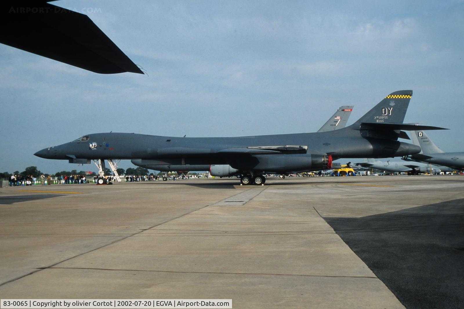 83-0065, 1983 Rockwell B-1B Lancer C/N 2, RIAT 2002