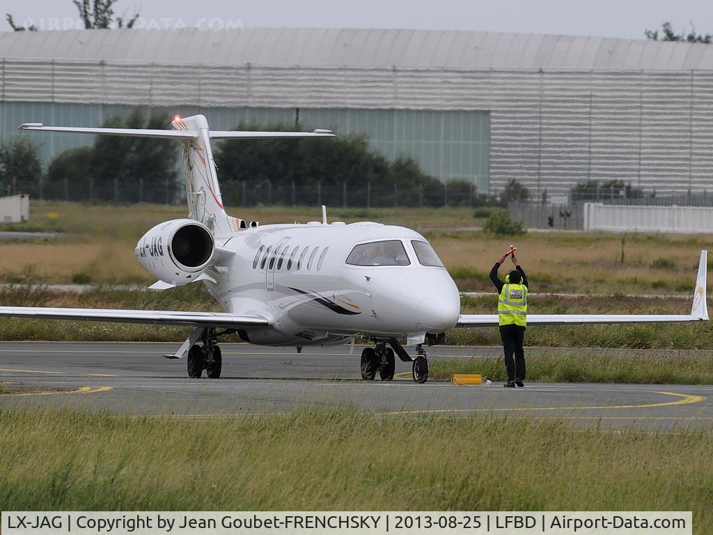 LX-JAG, 2009 Learjet 45 C/N 398, SVW49 from Paris Le Bourget