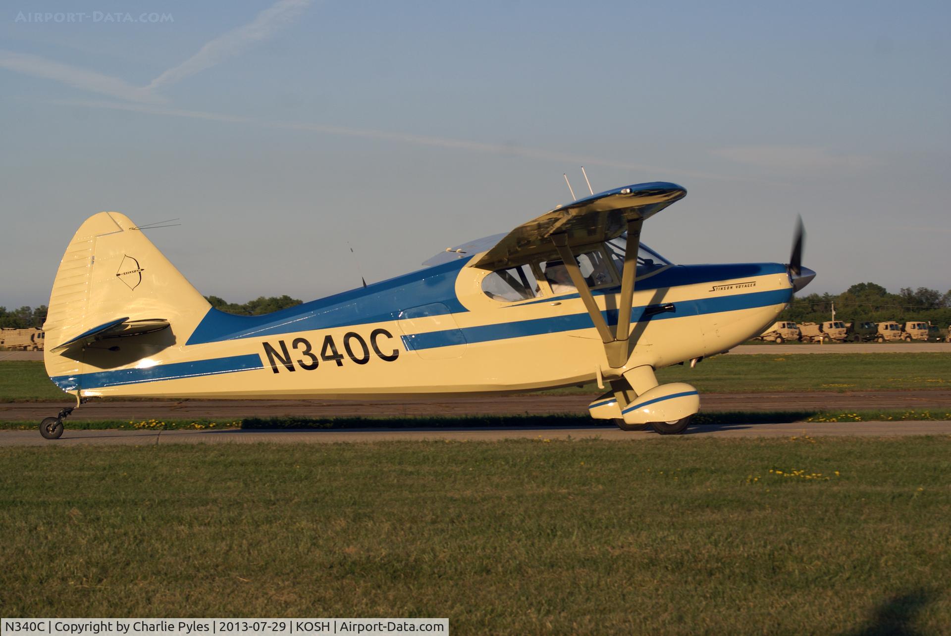 N340C, 1947 Stinson 108-2 Voyager C/N 108-3340, -