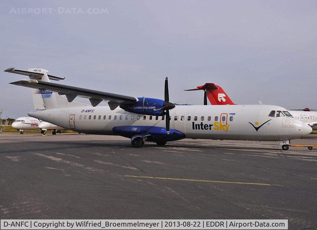 D-ANFC, 1991 ATR 72-202 C/N 237, Aircraft is in for maintenance at OLT Express Technics.