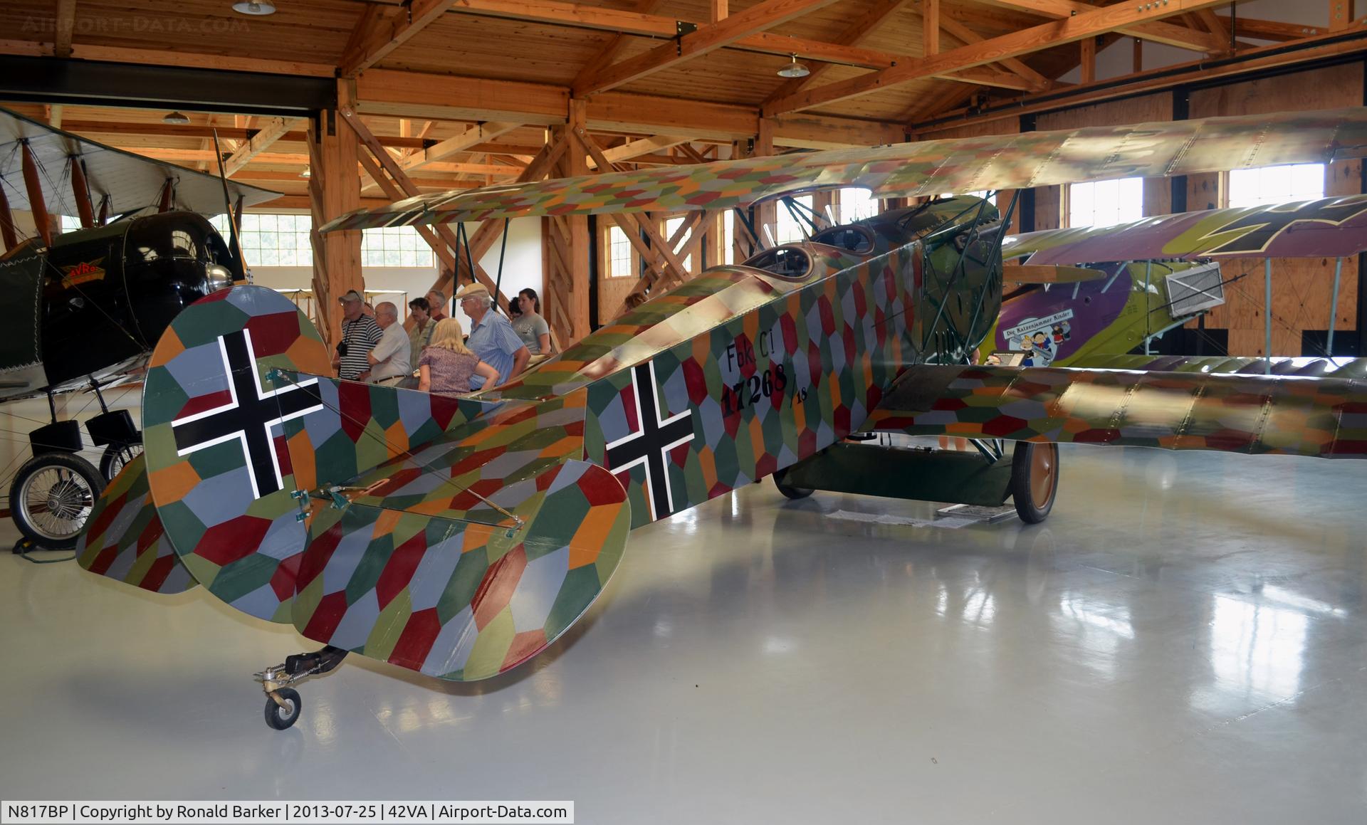N817BP, Fokker C.I Replica C/N 17268, National Aviation Museum, Pungo, VA