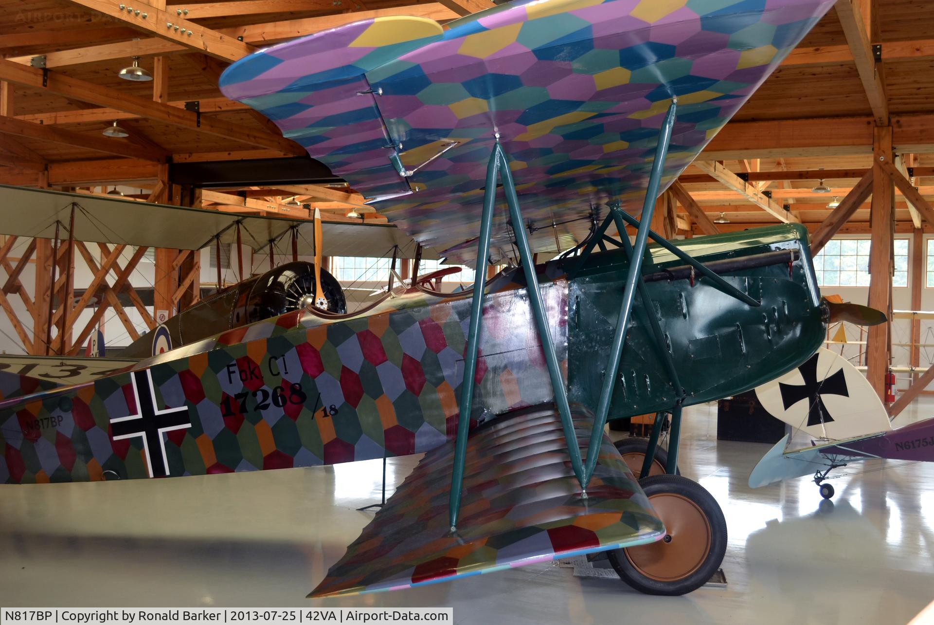 N817BP, Fokker C.I Replica C/N 17268, Military Aviation Museum, Pungo, VA