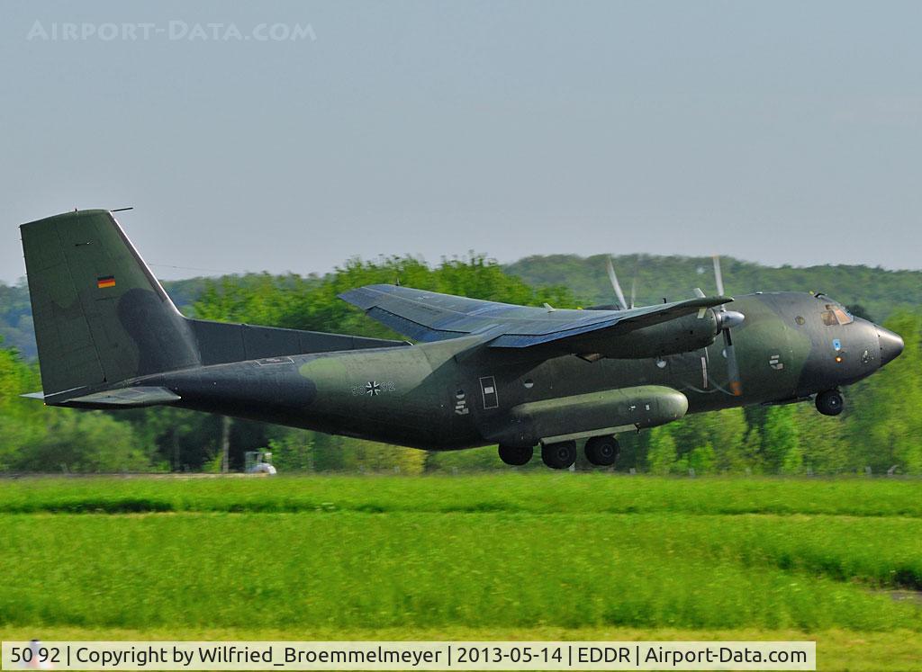 50 92, Transall C-160D C/N D129, Take off to another mission.