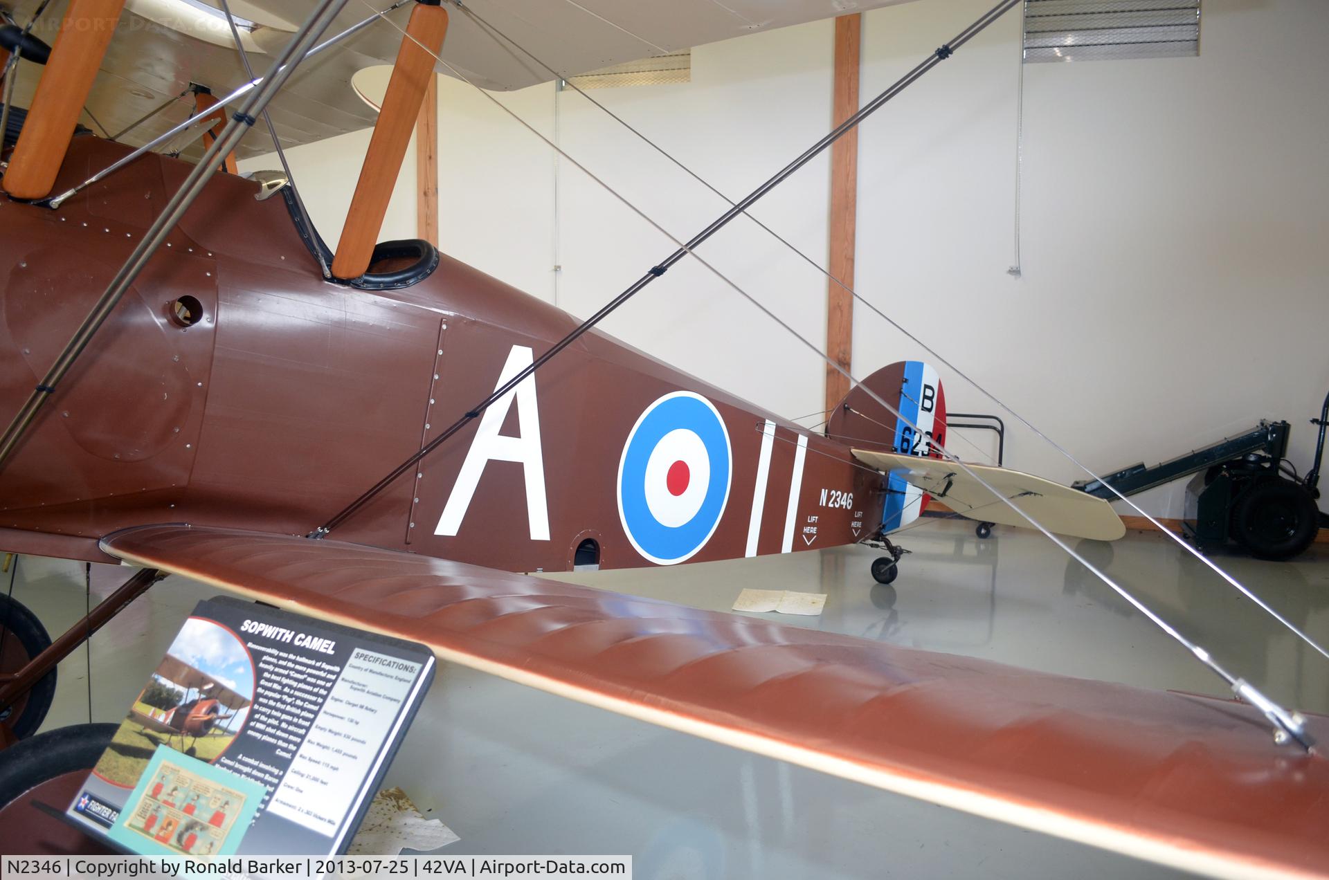 N2346, Sopwith F.1 Camel Replica C/N 6234, Military Aviation Museum, Pungo, VA