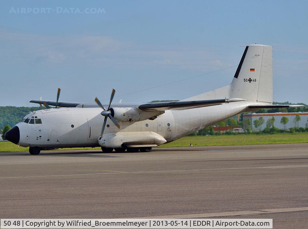 50 48, Transall C-160D C/N D70, Taxiing out to Runway 27.