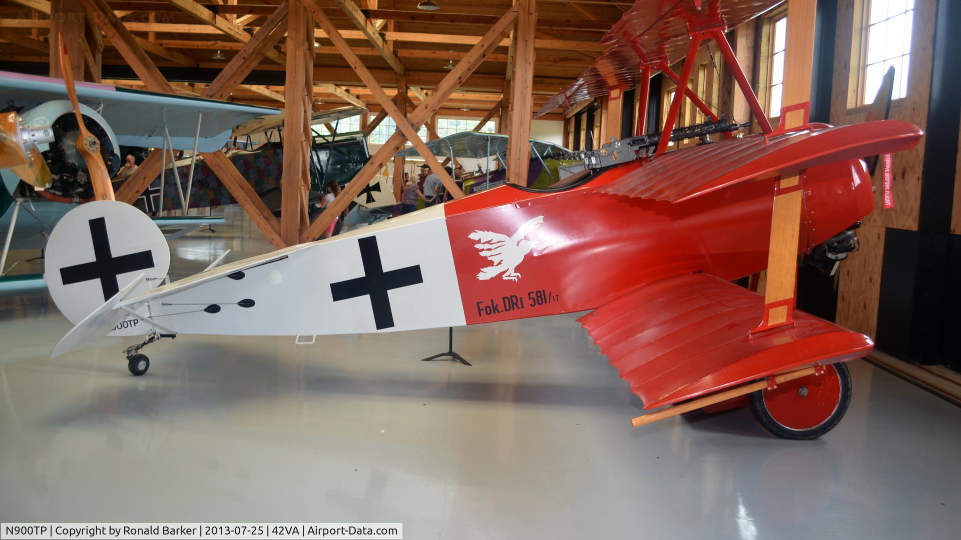 N900TP, 2003 Fokker Dr.1 Triplane Replica C/N 001TP, Military Aviation Museum, Pungo, VA