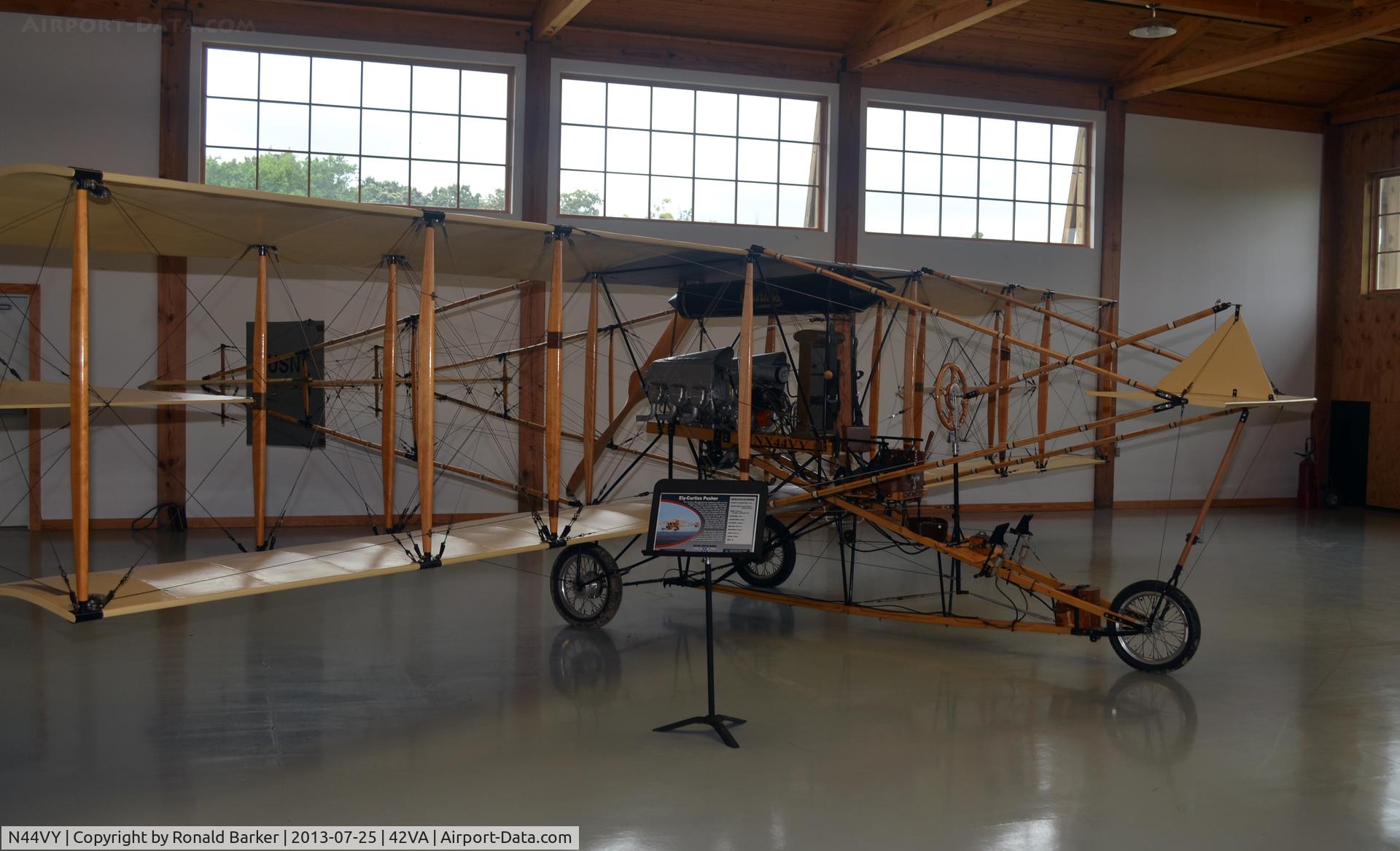 N44VY, Curtiss D Pusher Replica C/N 01BC, Military Aviation Museum, Pungo, VA