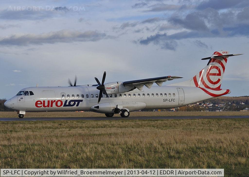 SP-LFC, 1992 ATR 72-202 C/N 272, Coming in for maintenance at OLT Express Technics.