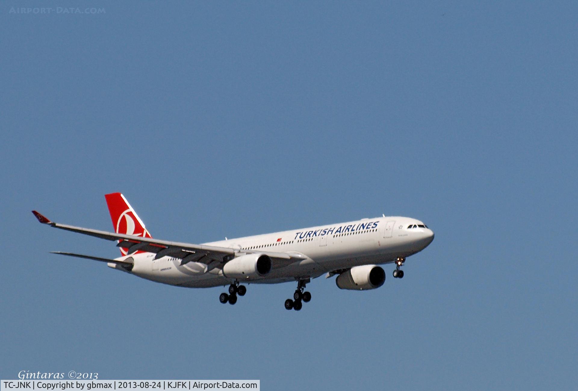 TC-JNK, 2010 Airbus A330-343X C/N 1172, Final approach to JFK