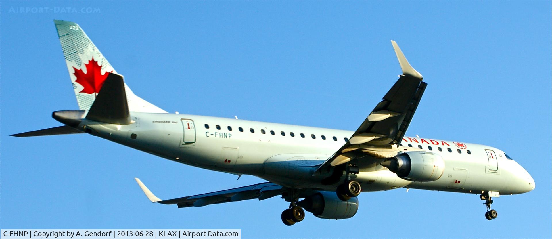 C-FHNP, 2007 Embraer 190AR (ERJ-190-100IGW) C/N 19000071, Air Canada, is here on short finals Los Angeles Int´l(KLAX), bound from Vancouver(CYVR)