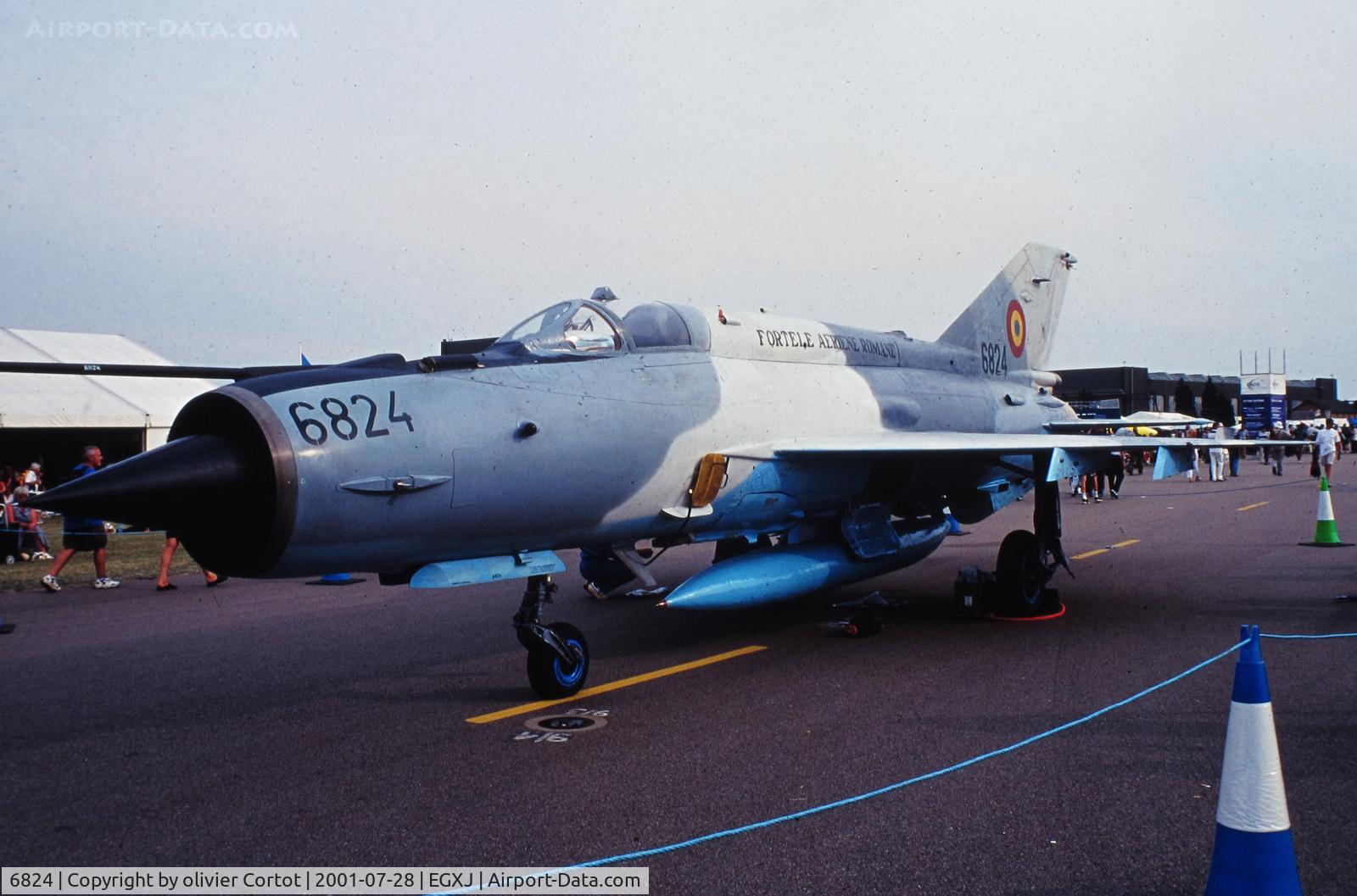 6824, Mikoyan-Gurevich MiG-21MF-75 Lancer C C/N 96006824/0524, RIAT 2001