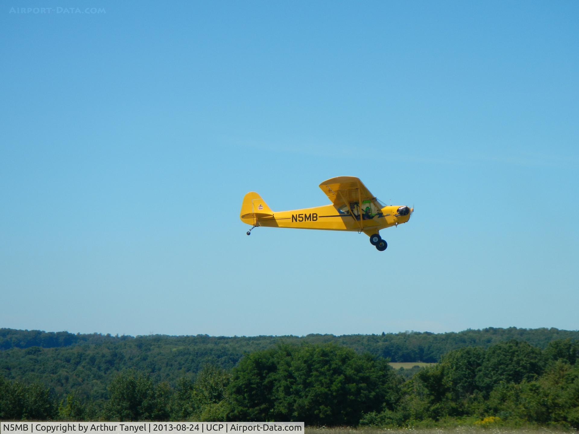 N5MB, 1946 Piper J3C-65 Cub C/N 20849, Taking off from UCP airshow