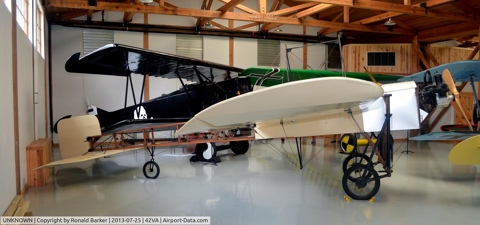 UNKNOWN, Bleriot XI bis Monoplane replica C/N unknown, Bleriot XI at the Military Aviation Museum, Pungo, VA