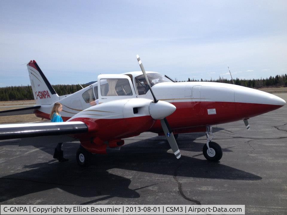 C-GNPA, 1974 Piper PA-23-250 Aztec C/N 27-7405270, Preparation for Take Off