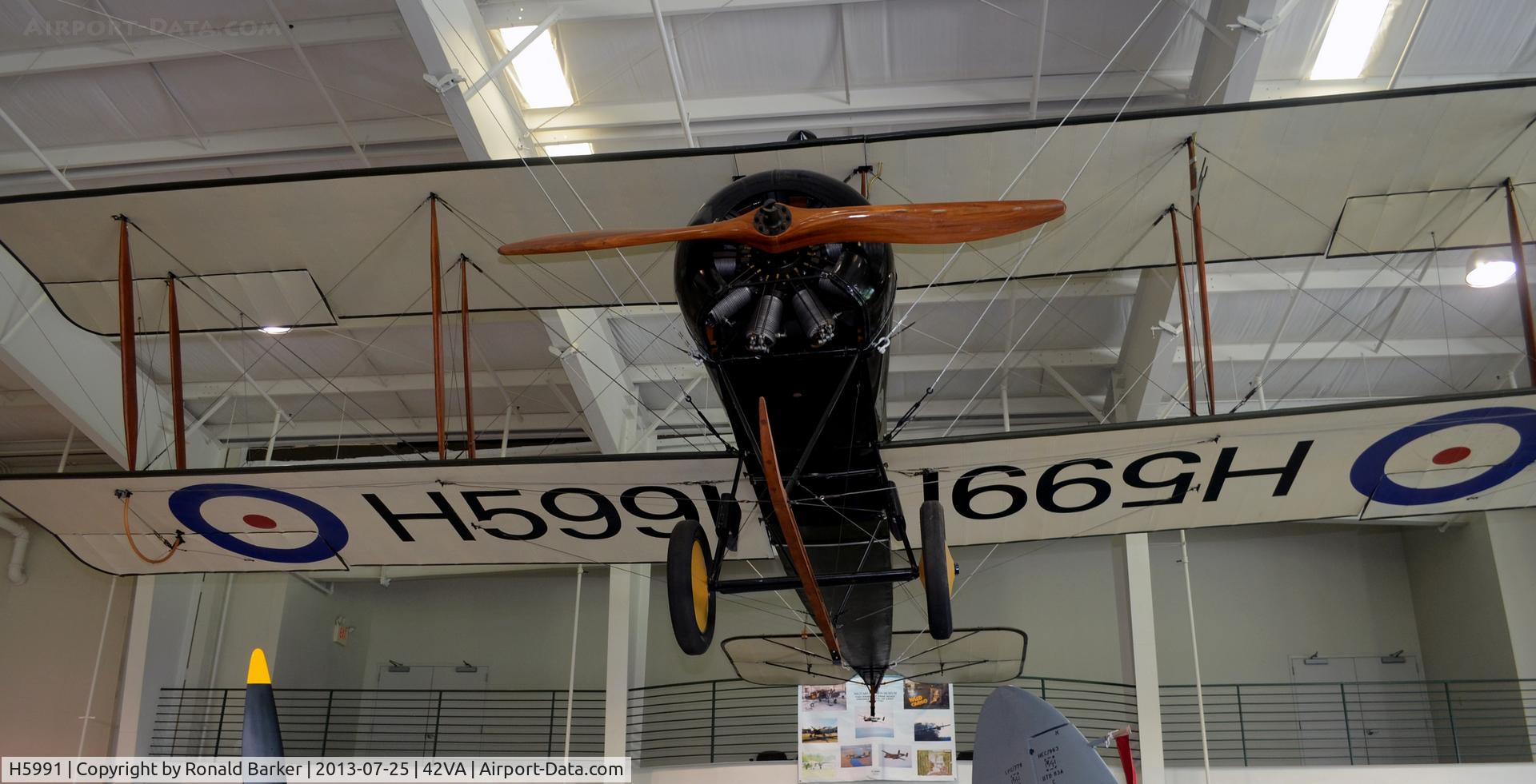 H5991, Avro 504K Replica C/N Not found H5991, Military Aviation Museum, Pungo, VA