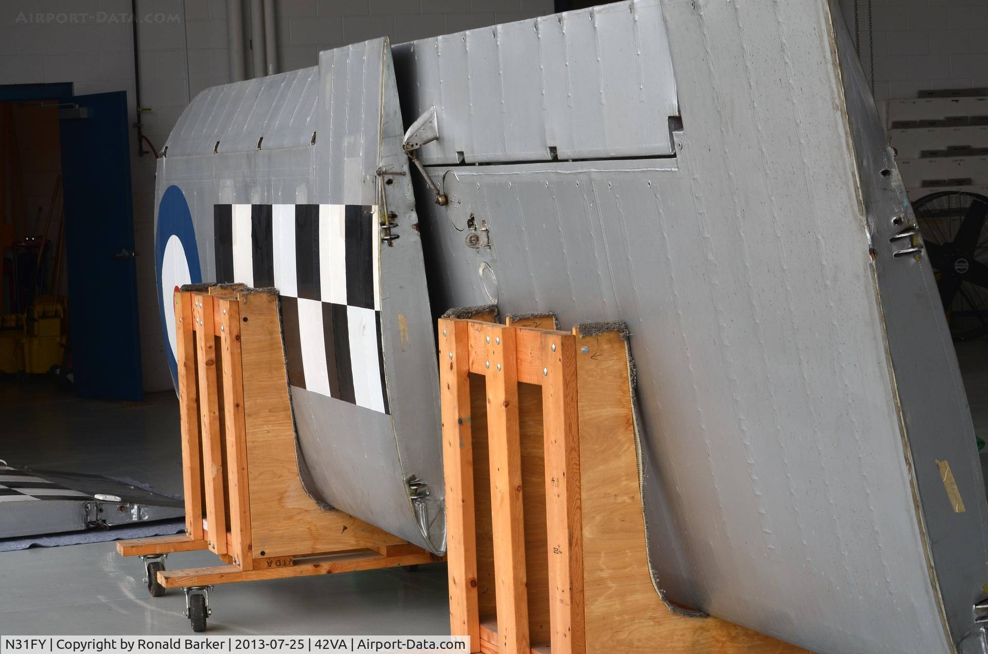 N31FY, 1982 Hawker Fury Mk1 (replica) C/N WA6, Wings for Fury at the Military Aviation Museum, Pungo, VA