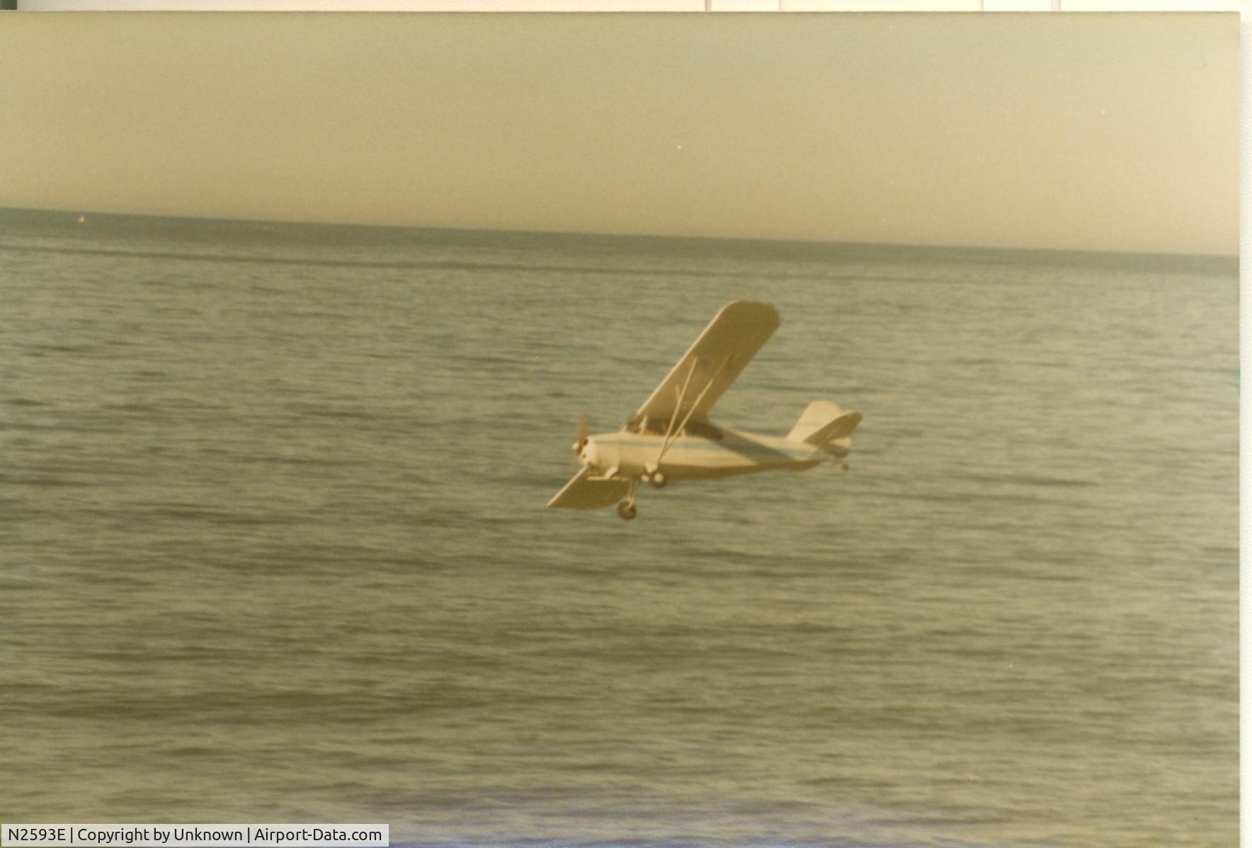 N2593E, 1946 Aeronca 7AC Champion C/N 7AC-6175, Off the CA coast.