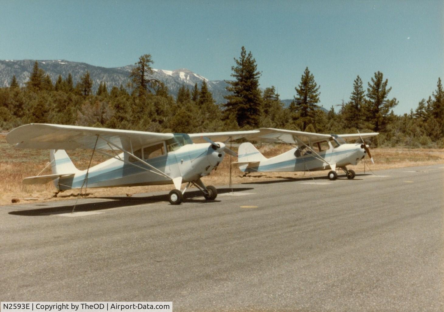 N2593E, 1946 Aeronca 7AC Champion C/N 7AC-6175, Taken @ Alpine County airport going over the Foothills to Reno from CA.