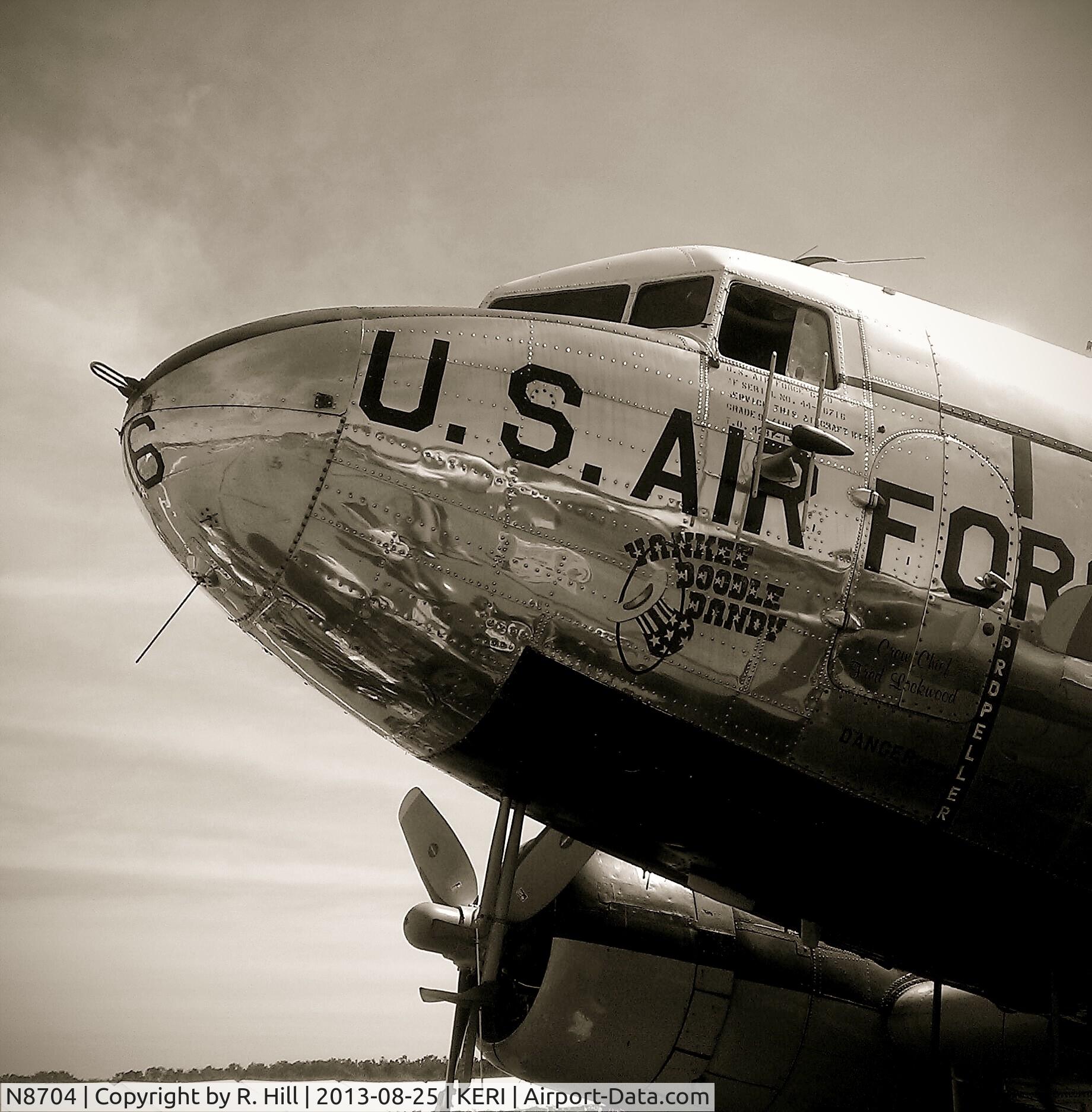 N8704, 1944 Douglas DC3C-S4C4G (TC-47B-30-DK) C/N 33048, Yankee Doodle Dandy in Erie, Pa on 08-25-13. This aircraft is beautiful!!