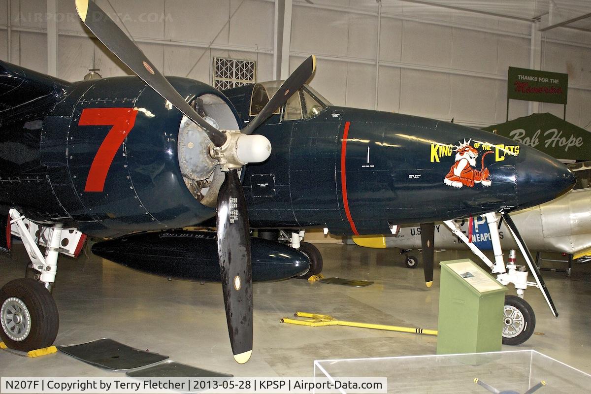 N207F, 1945 Grumman F7F-3 Tigercat C/N C.154, Displayed at the Palm Springs Air Museum , California