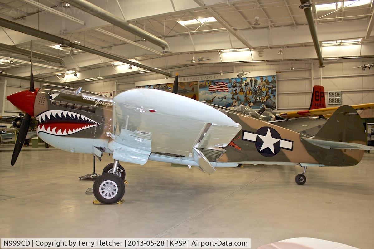 N999CD, 1944 Curtiss P-40N Warhawk C/N 32824, Displayed at the Palm Springs Air Museum , California