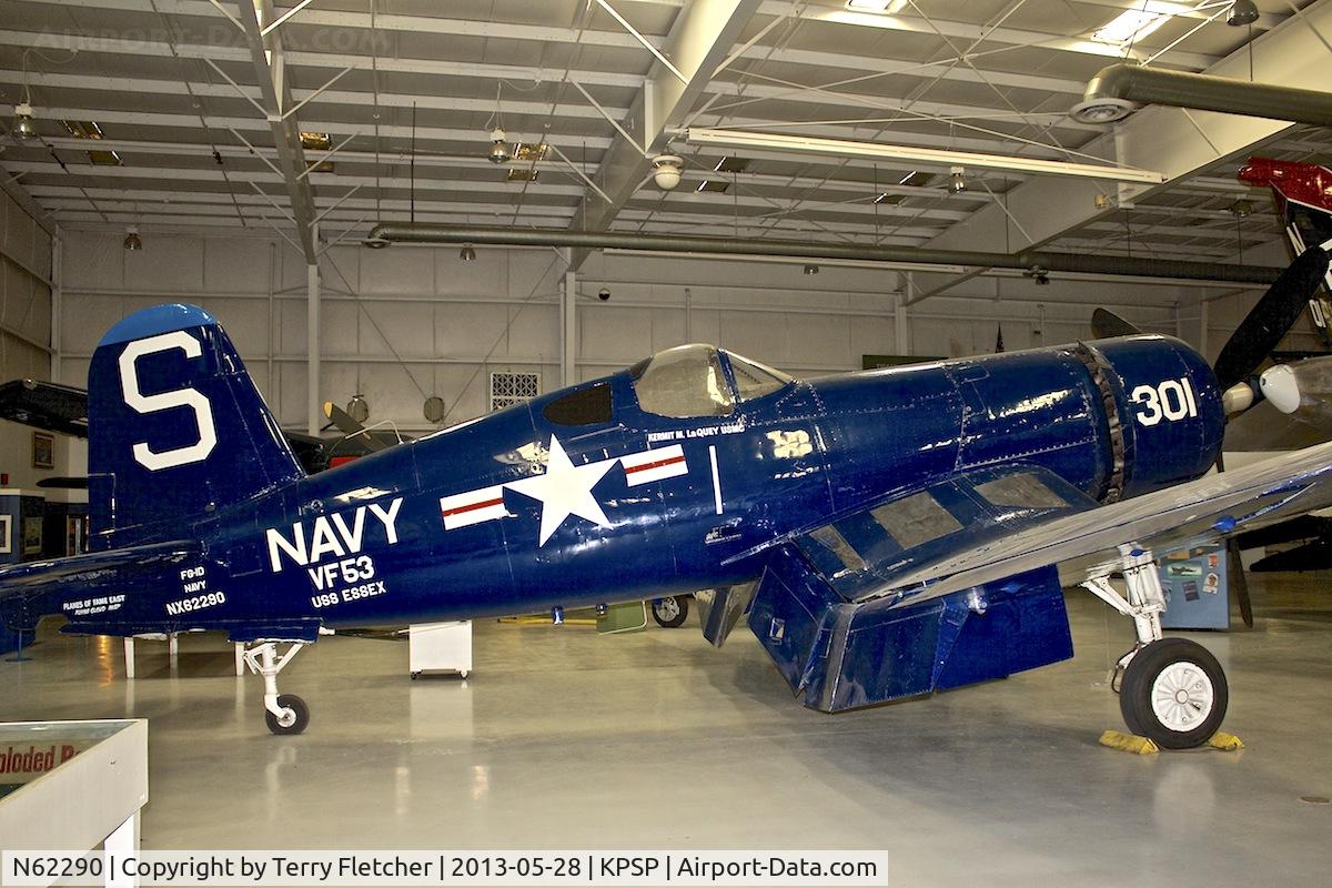 N62290, 1945 Goodyear FG-1D Corsair C/N 3890, Displayed at the Palm Springs Air Museum , California