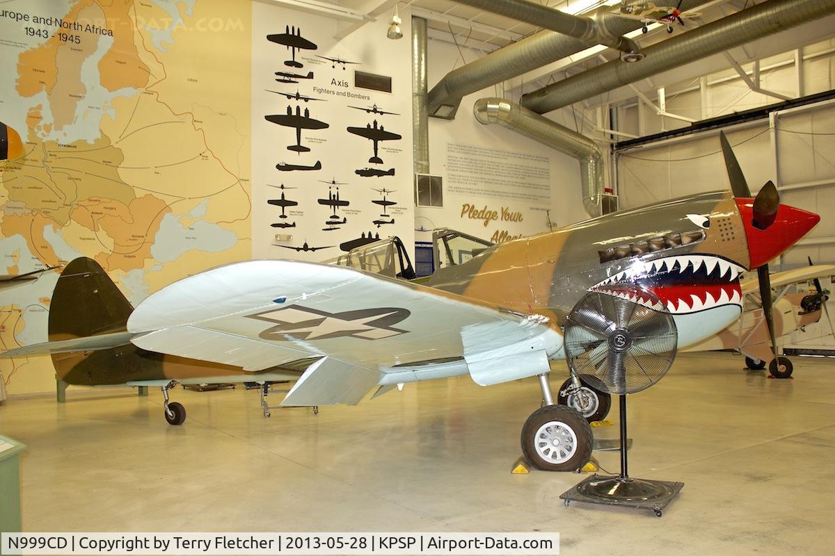 N999CD, 1944 Curtiss P-40N Warhawk C/N 32824, Displayed at the Palm Springs Air Museum , California